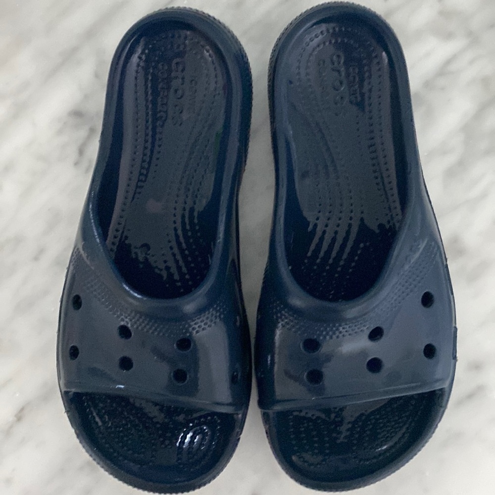 Crocs navy blue!